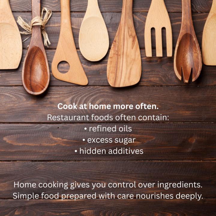Food Friday - Cook More Often - and a Recipe!