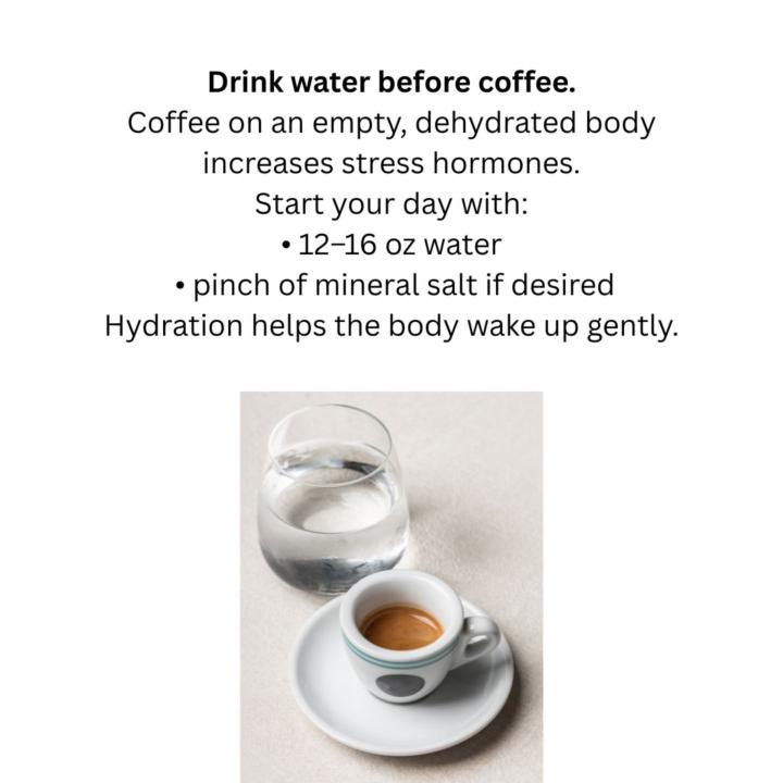 Food Friday ~ Water before Coffee