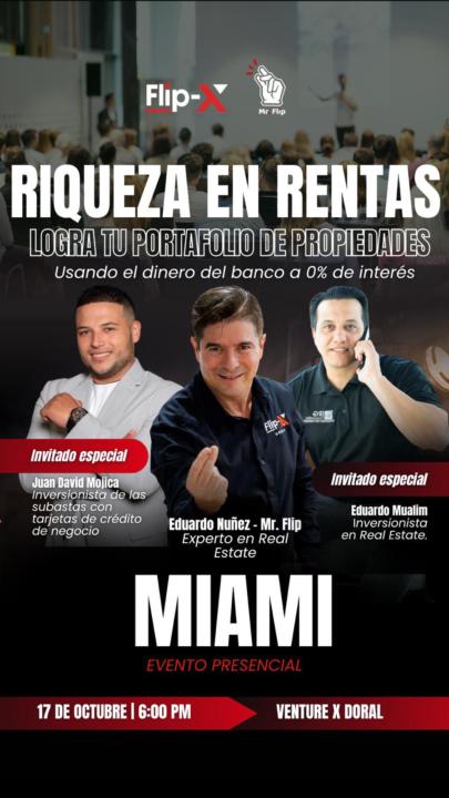 📣 ¡Evento GRATIS en Doral!  17 de Oct 06:00pm 