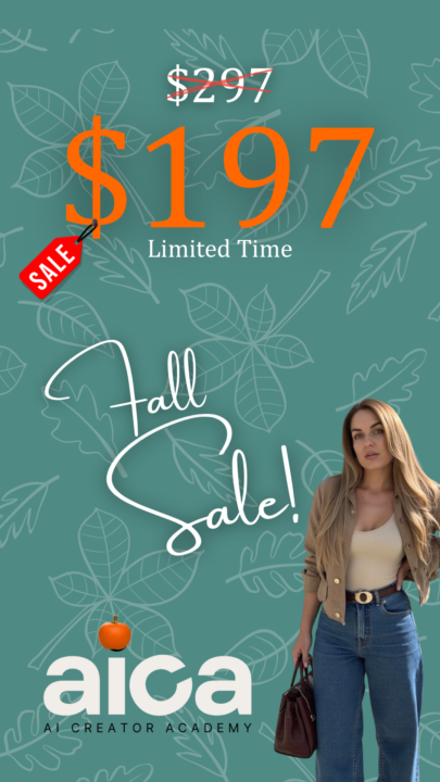 Fall Sale - 100$ off az AI creator Academy-re