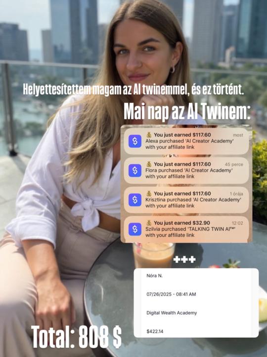 💸 1150 dollár 2 nap alatt?! – Ezt az AI Twinem csinálta helyettem! 🤯