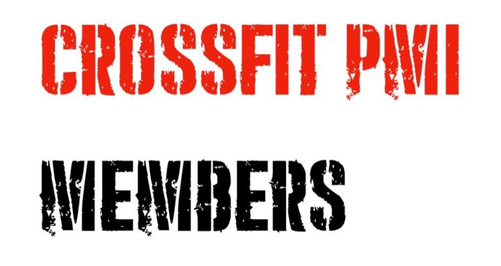 CrossFit PMI Members Hub
