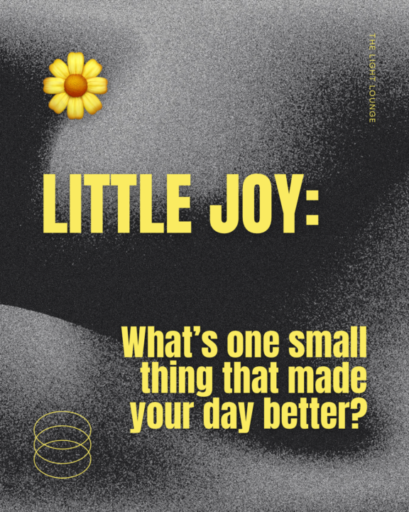 A little joy…