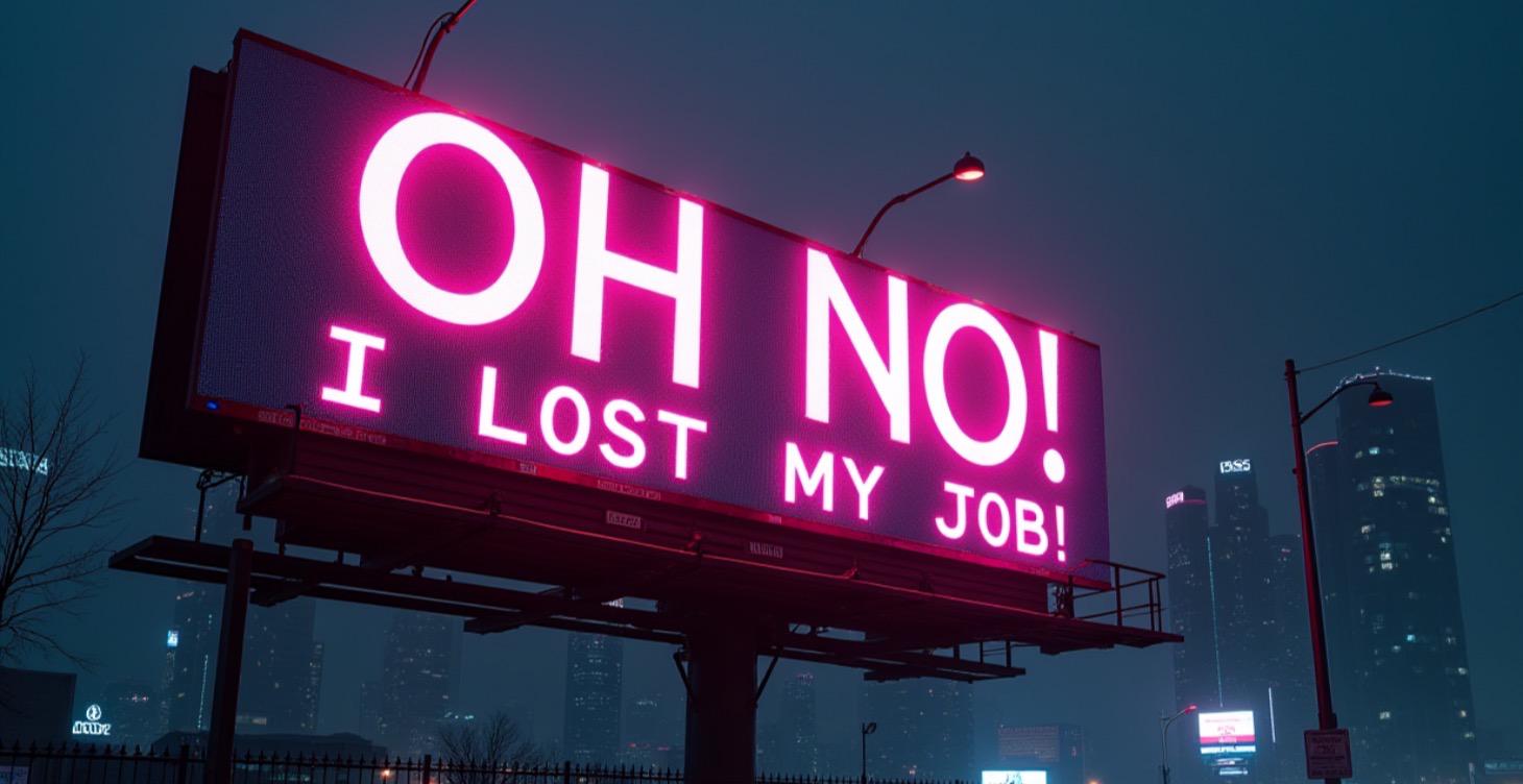 Oh, no!  I lost my job now what?