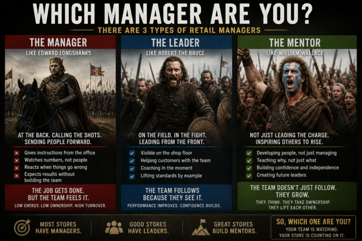 The 3 types of retail managers