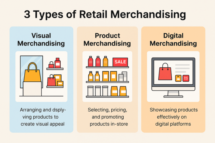 🛒 3 Types of Retail Merchandising
