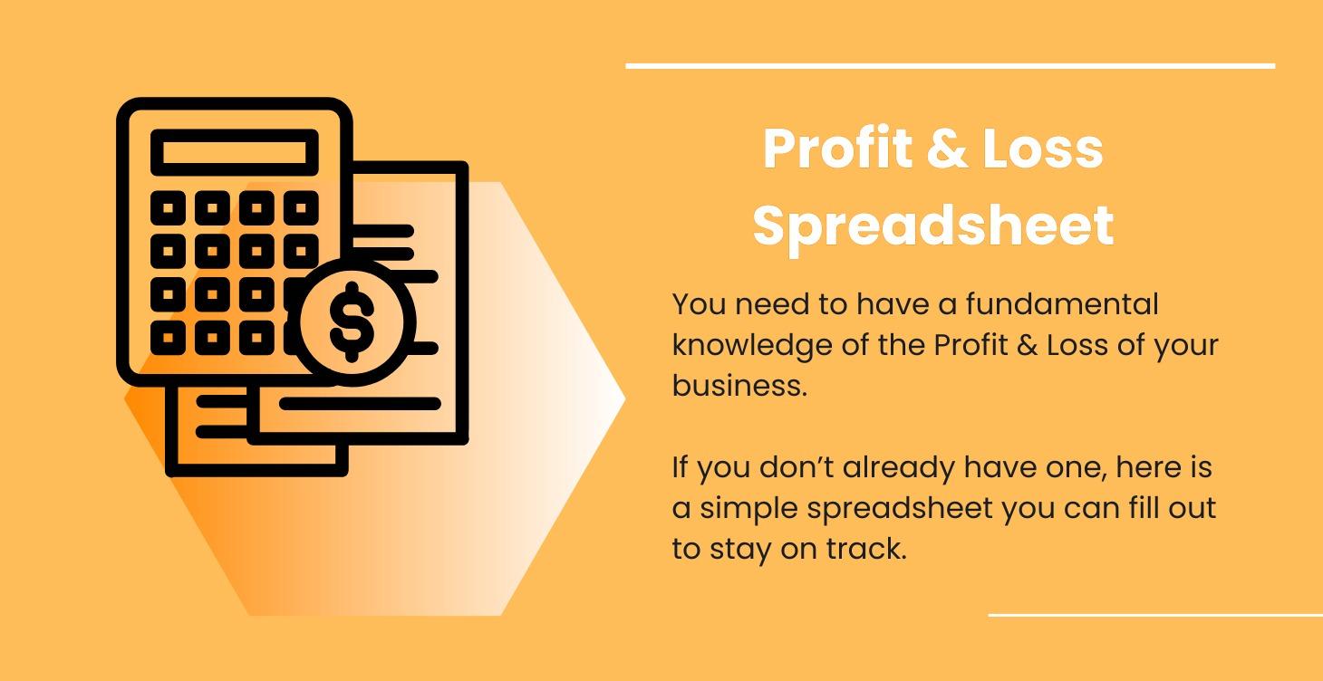Profit & Loss Spreadsheet