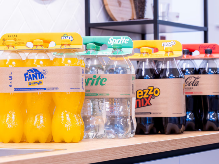 Multipack Bottles Swap Shrink Wrap for Cardboard