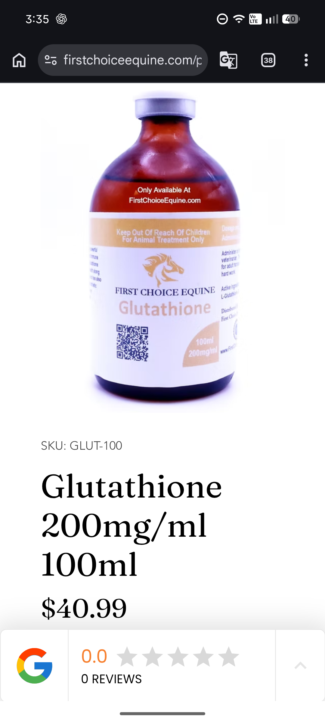 Horse gluthatione?