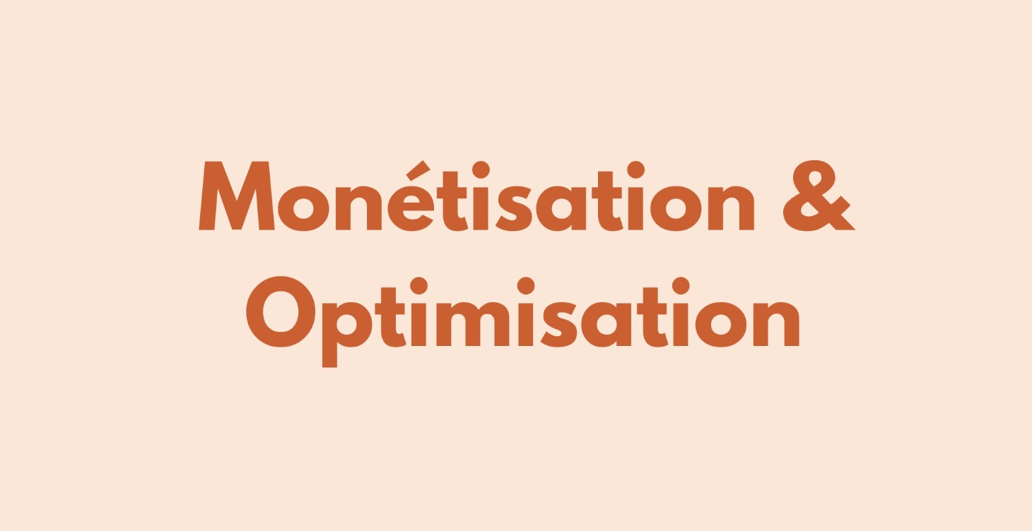 3 - Monétisation & Optimisation