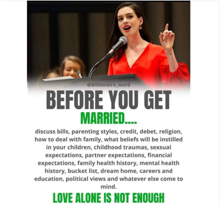 Before you Decide to Get Married....Do you agree?