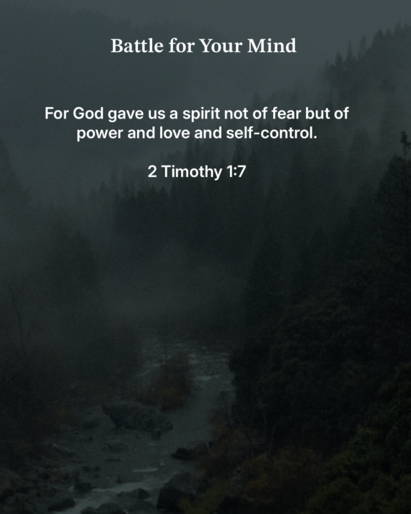 Conquer fear and doubt today...