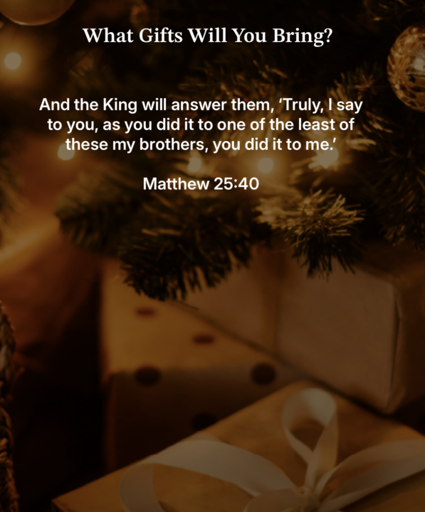 What Gift will you give to those in need this Christmas?