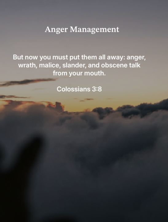 What "flavour of anger" is holding you back?