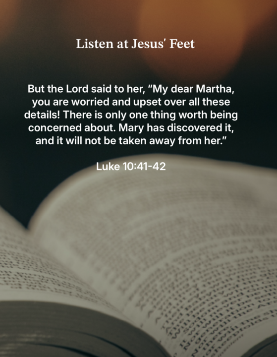 Wrapping up 2025 by sitting at the feet of Jesus...