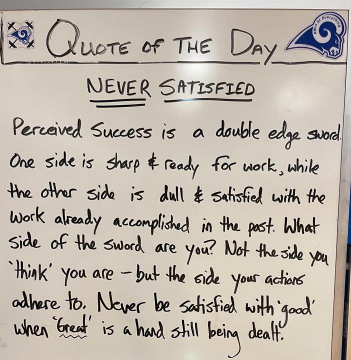 Always open to learning… 