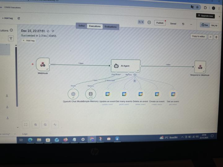 n8n Workflow läuft durch, aber Google-Kalender-Termin wird nicht erstellt (Protected Webhook)