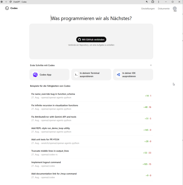 Codex gratis, bis wahrscheinlich 2. März, probieren