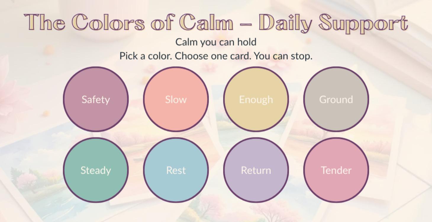 The Colors of Calm