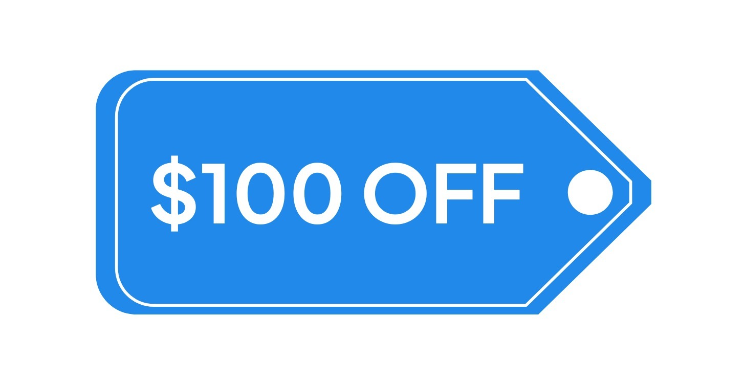 🔒 $100 Discount