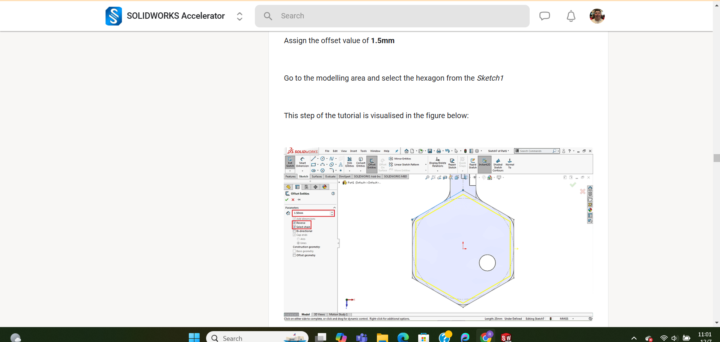Offset Hexagon