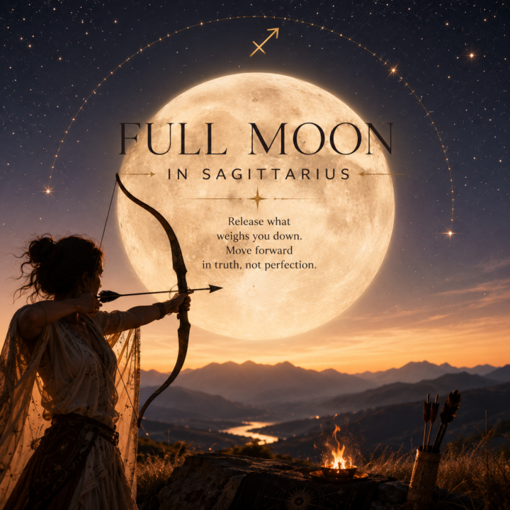 🌕✨ FULL MOON IN SAGITTARIUS — Tonight's Energy + A Simple Ritual ✨🌕