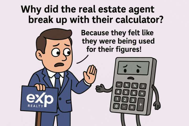Why did the real estate agent break up with their calculator?