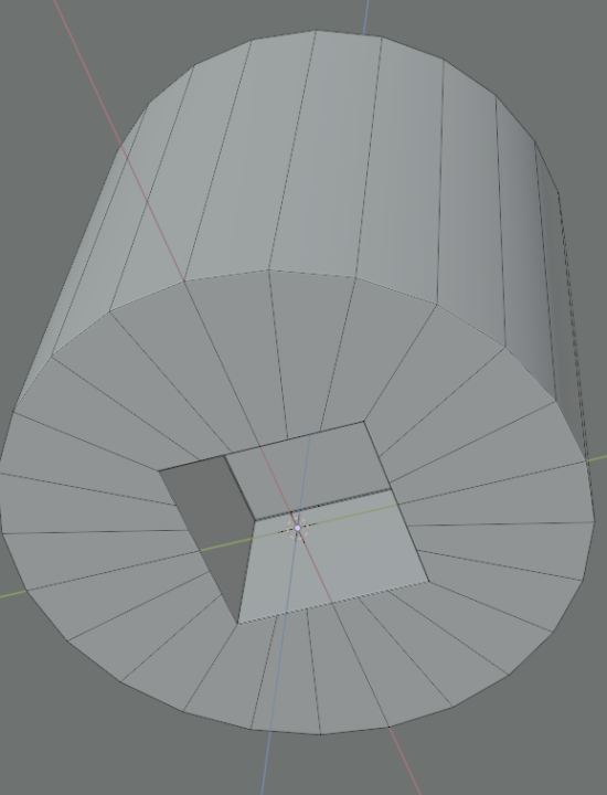 Making squares in circular faces