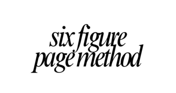 Six Figure Page Method