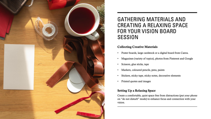 Preparing for Your Vision Board Session