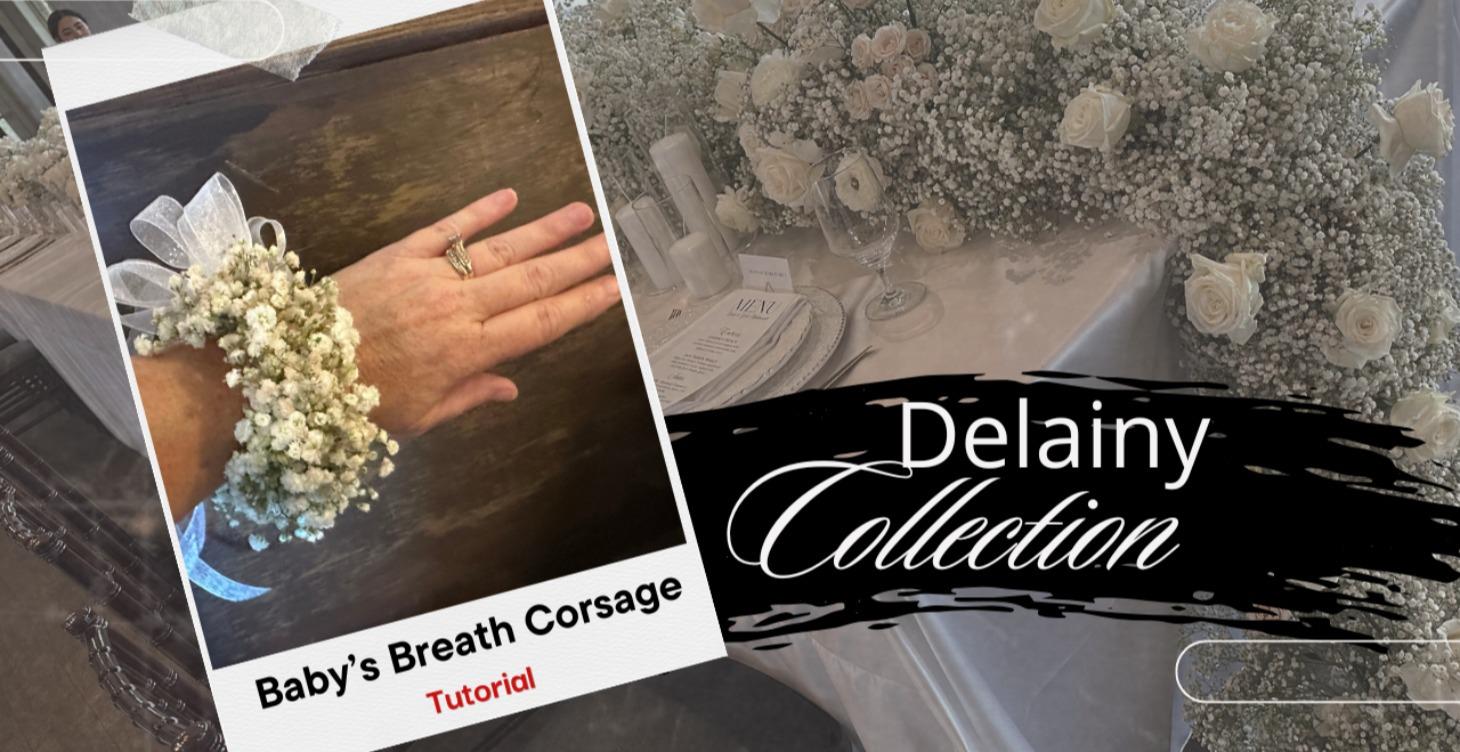 Babys Breath Corsage