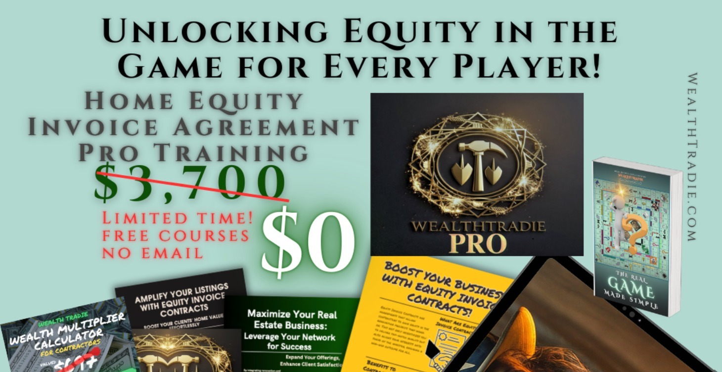 Home Equity Invoice Agreement Pro Course