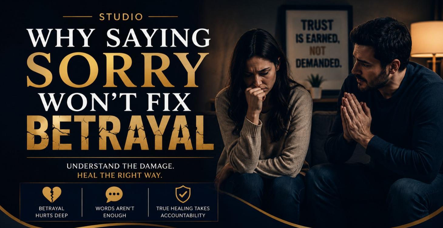 WHY SAYING   SORRY    WONT  FIX  YOY MARRIAGE