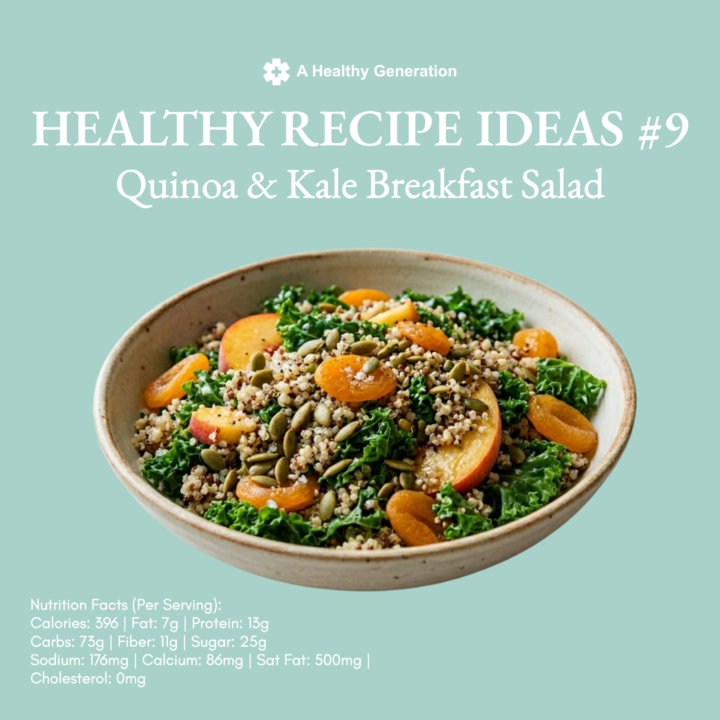 Healthy Recipe Ideas #9: Quinoa & Kale Breakfast Salad