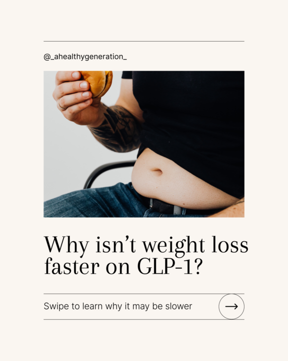Why isn’t weight loss faster in GLP-1?
