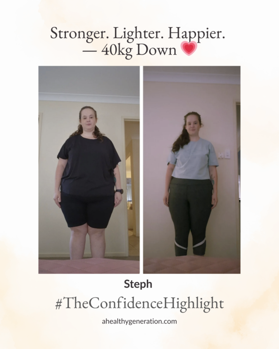 Nearly 40kg Down: Steph’s Inspiring Story 💫