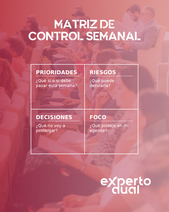 📊 La semana no se controla sola. Se diseña.