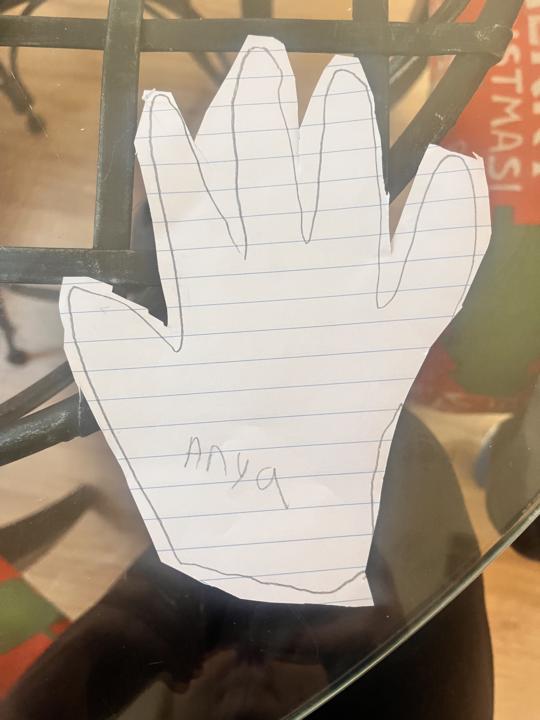 Anya's hand homework 