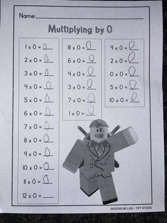 8 pages of multiplication work 