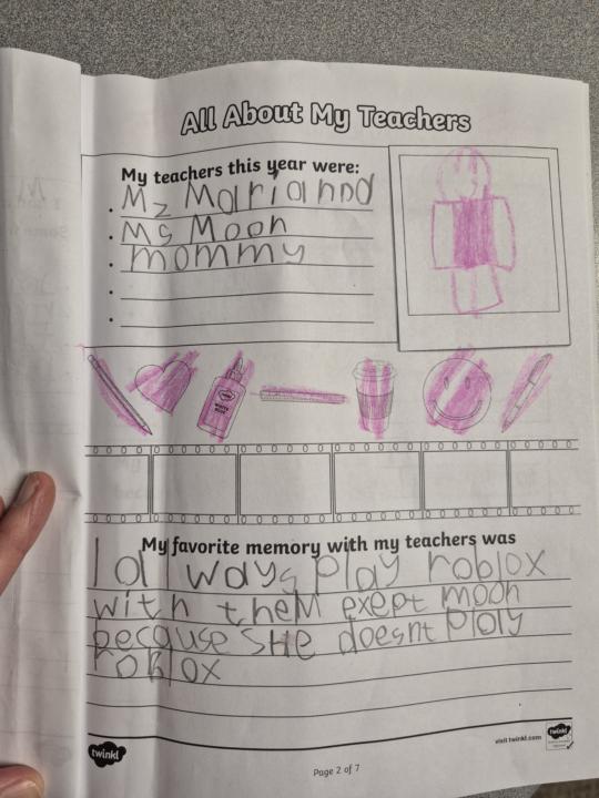 Vinny's end of year scrapbook