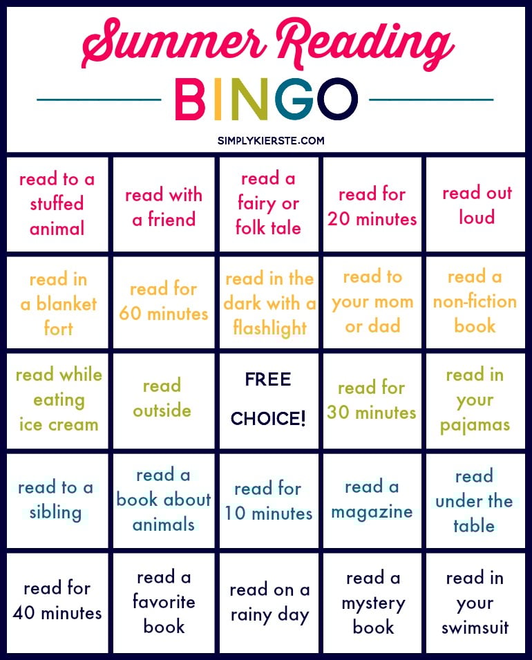 Summer Reading BINGO