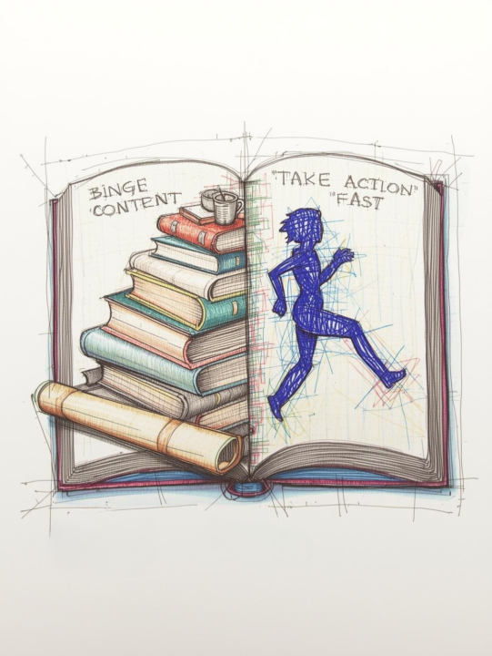 🤔 Learning Mode: Binge Content or Take Action Fast?