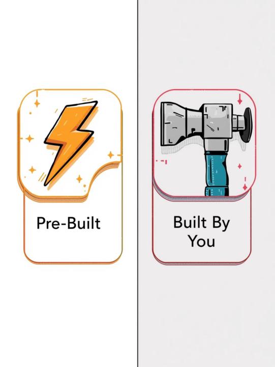 📦 Pre-Built or Built By You?