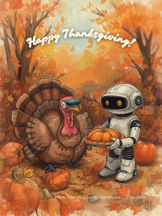 🍂 Happy Thanksgiving from the AI Growth Command Center! 🍁