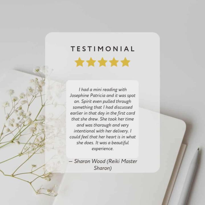 Celebrating getting a testimonial today! 