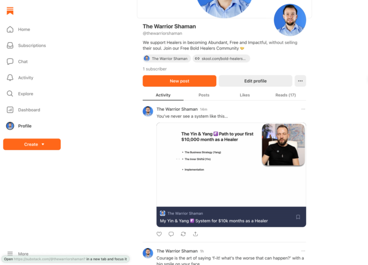 Highlighting a post on Substack