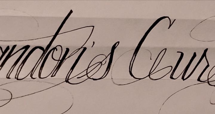 Brandon's Cursive Writing