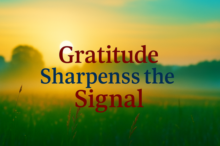 Everyday Encounters - Gratitude Sharpens the Signal