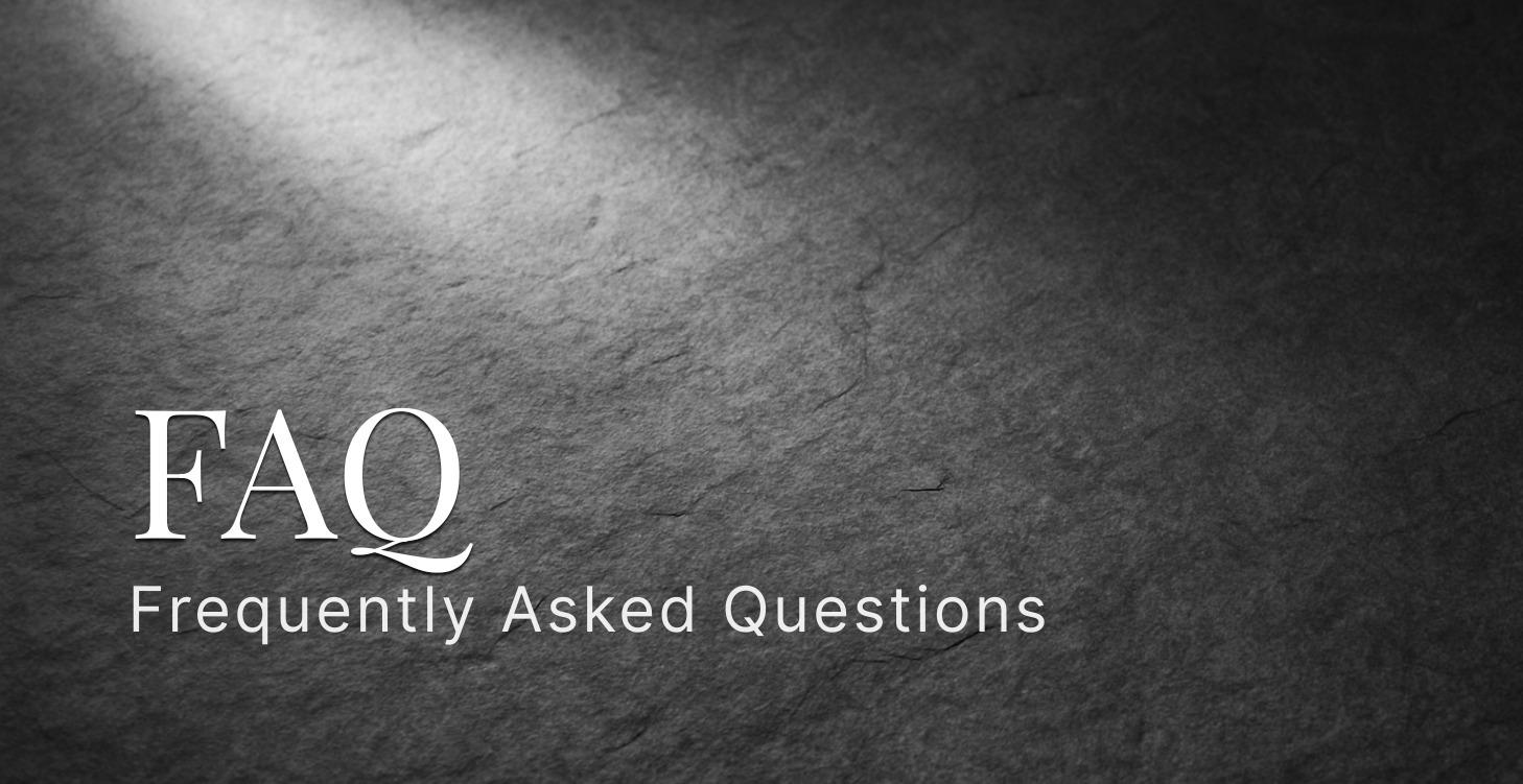 FAQ's