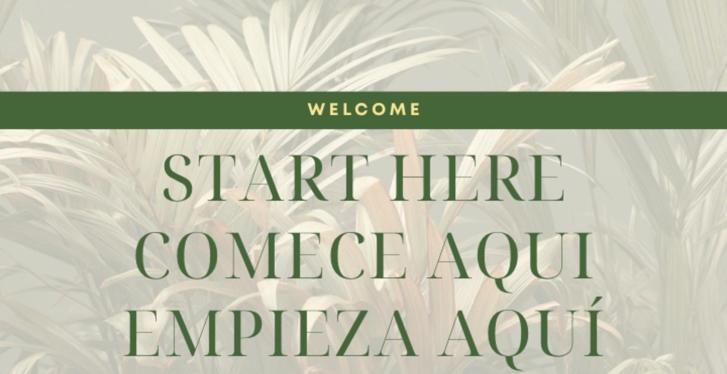Welcome! Start Here